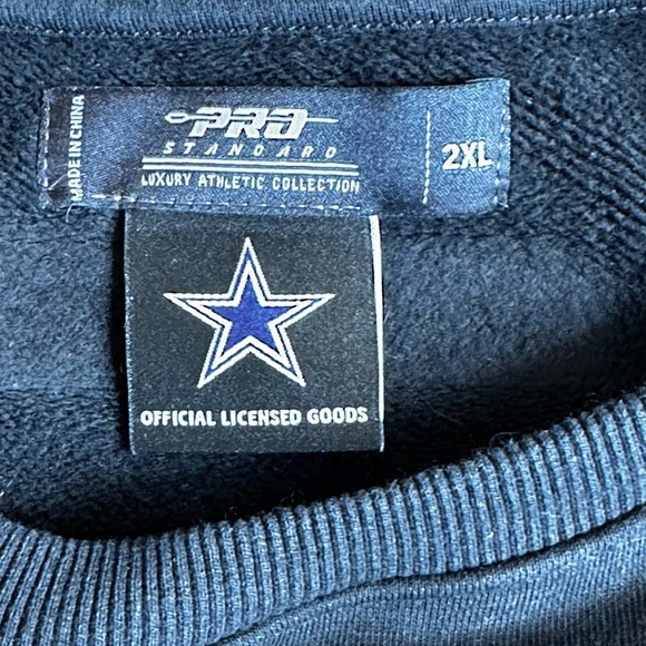 Pro Standard “NFL Dallas Cowboys” Triple Black Women’s Sweatshirt Size 2XL - Picture 8 of 11